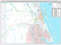 St. Lucie, Fl Carrier Route Wall Map